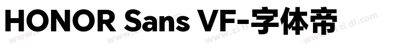 HONOR Sans VF字体转换